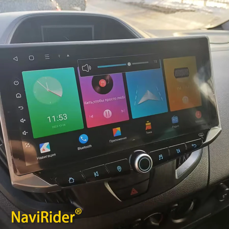 Reproductor Multimedia con pantalla Qled de 10,88 pulgadas para Ford Transit, autorradio estéreo con GPS, Android 13, Carplay, vídeo, unidad principal, 2013-2018