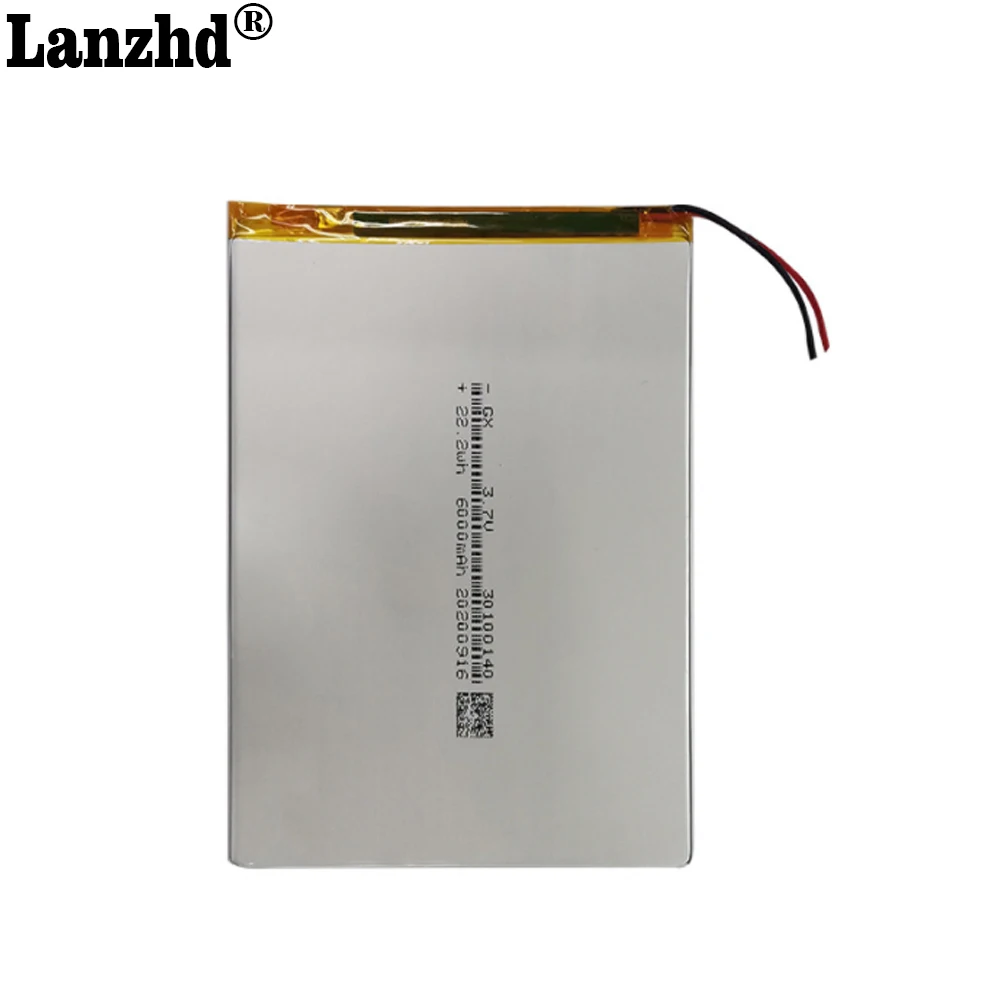 Polímero Bateria de Lítio 30100140 6000mah para Teclast M40 Amor Pouso Pda Inteligente Tablet Computador 3.7v Polímero 110 Peças 3.7v li - Image 3