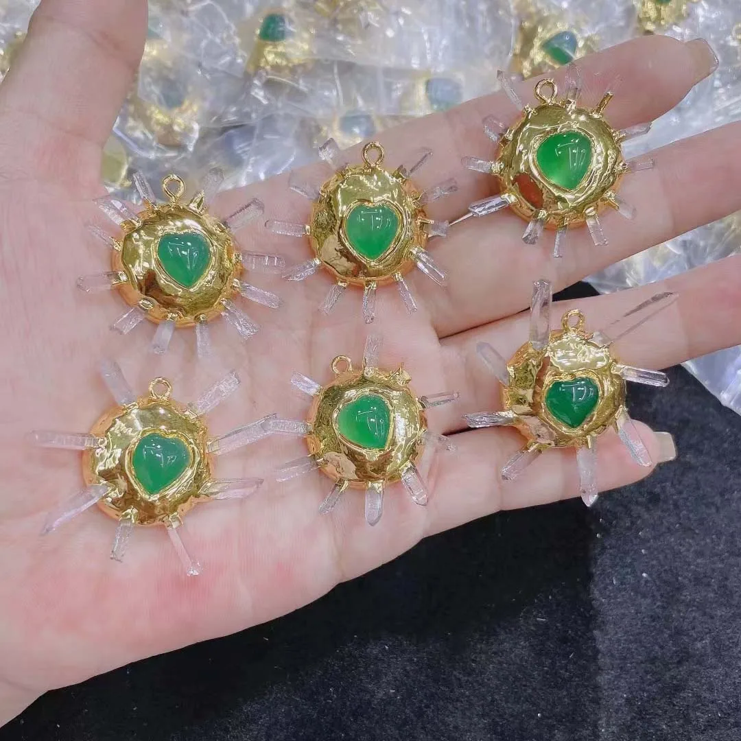 

New Design Necklace Pendant, Woman Pendant , Sun Heart Personality Woman Necklace Pendant For Gift 5pcs