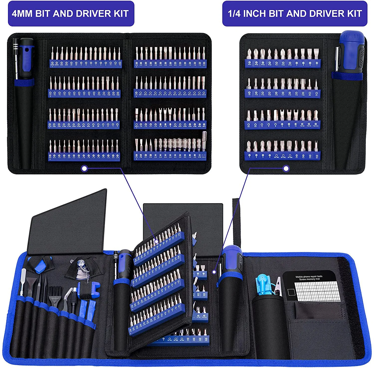 190pcs screwdriver set mini small screwdriver mobile phone notebook dust remover precision screwdriver maintenance t