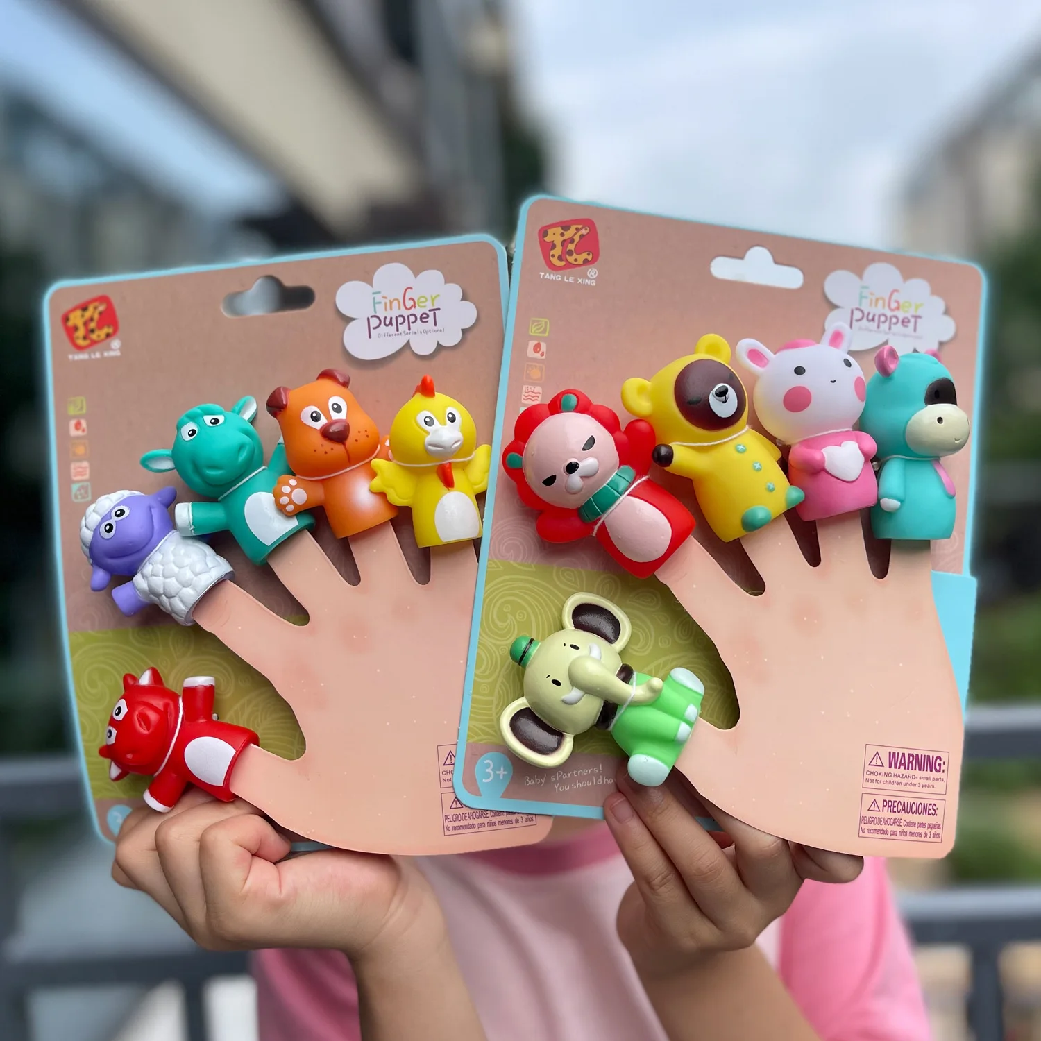 

Hand Puppet Children's Early Teaching Enamel Plastic Animal Doll Ornaments Baby Finger Puppet Kindergarten Storytelling Toys