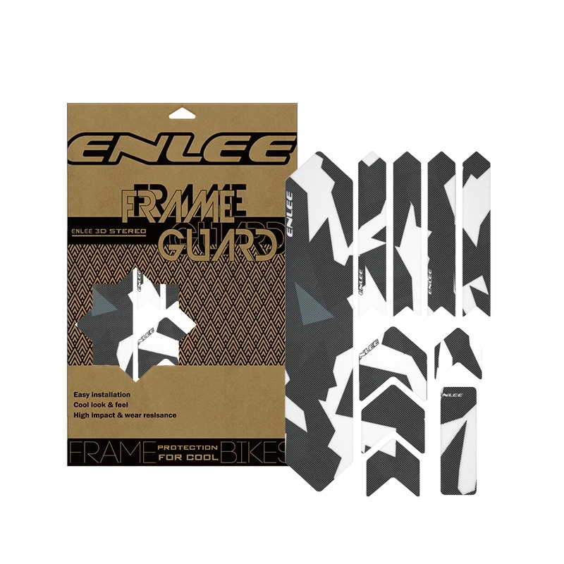 Description Picture 3 of itemEnlee 3D Bicycle Sticker Mtb PVC Anti-Scratch Waterproof No Yellowing Protective Film Bicycle Frame Protector Accessories TM01