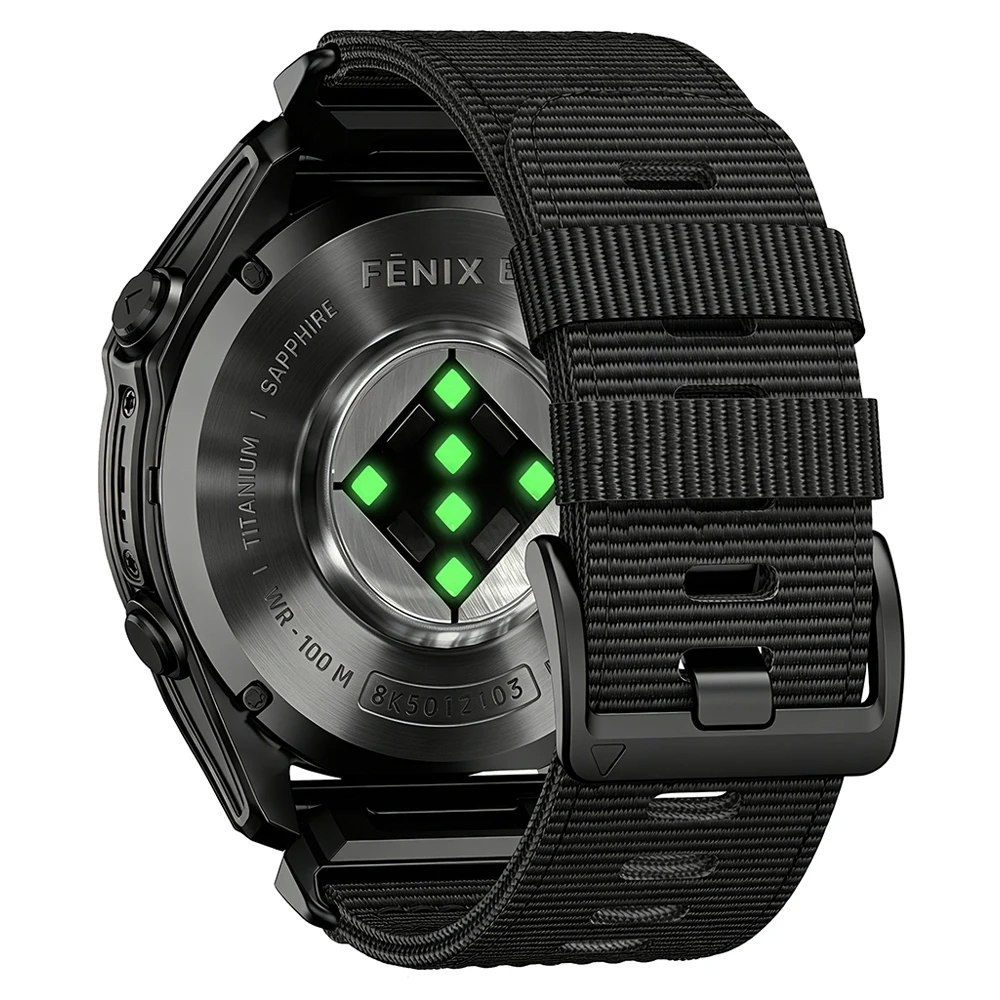 Enhanced Nylon Sports Strap - 22mm/26mm Quick Release Braided Watch Band