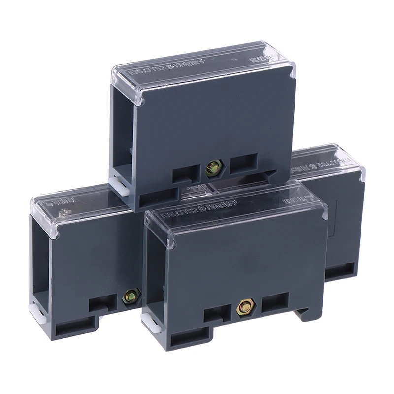 1PCS 1 in 1/2/4/6 Out 150A Din Rail Terminal Block Distribution Box One in Multiple Out Power Junction Box for Circuit Breaker din rail terminal block,external mounting box