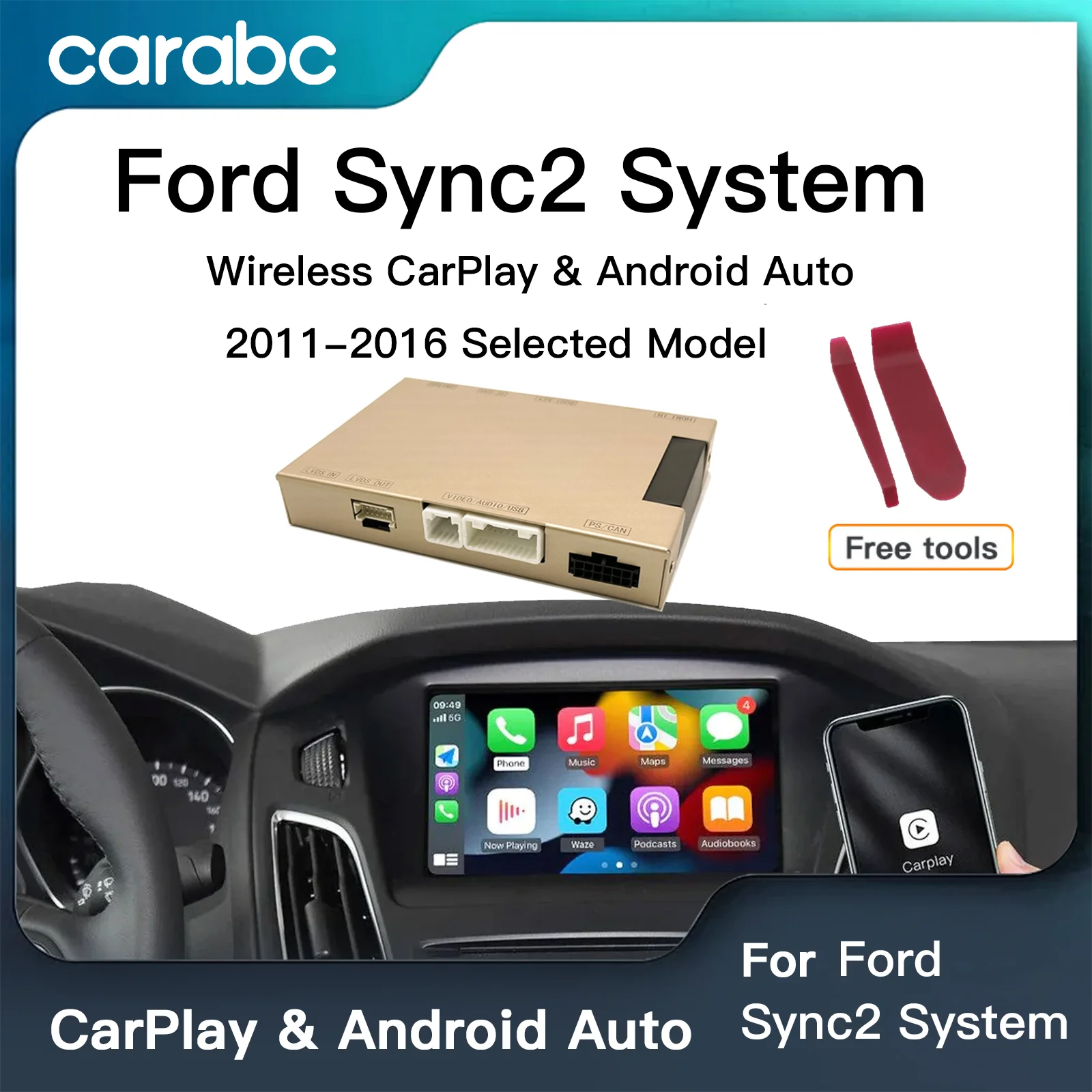 CARabc CarPlay Android Auto AiBox ワイヤレス Amazon.co.jp: CARabc