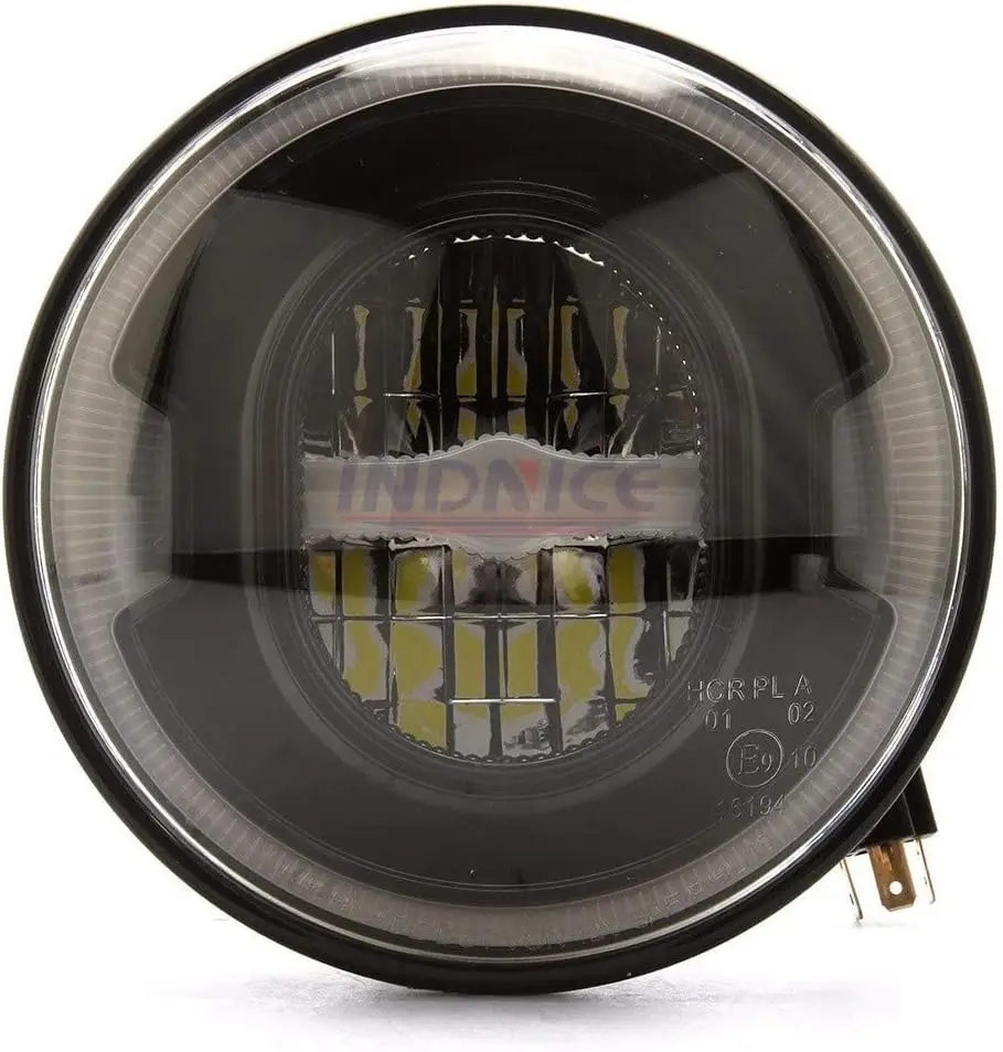 

motorcycles 7''headlight with angle eye for Harley street glide flhx motorcycle headlight black