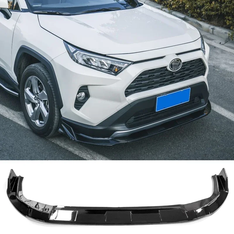 

Front Splitter for Toyota RAV4 Bumper Spoiler Car Body Kit 2020 to 2023 Glossy Black Skirts Accessories