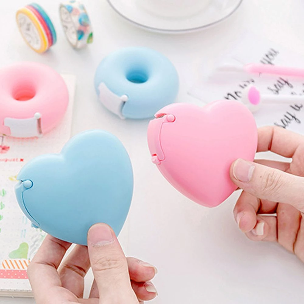 GUGCGV Eyelash Extension Tape Cutter Round/Heart Cutter Dispenser