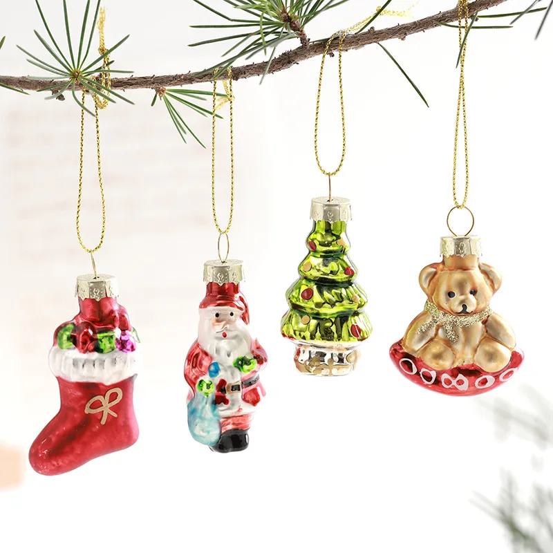 Décoration sapin en bois - Père Noël