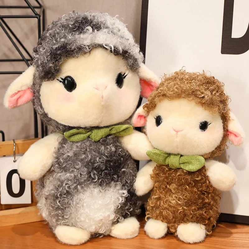 

New Kawaii Fluffy Sheep Plush Toy Cartoon Stuffed Animals Lamb Plushies Doll Anime Soft Kids Toys for Girls Gifts Home Decor