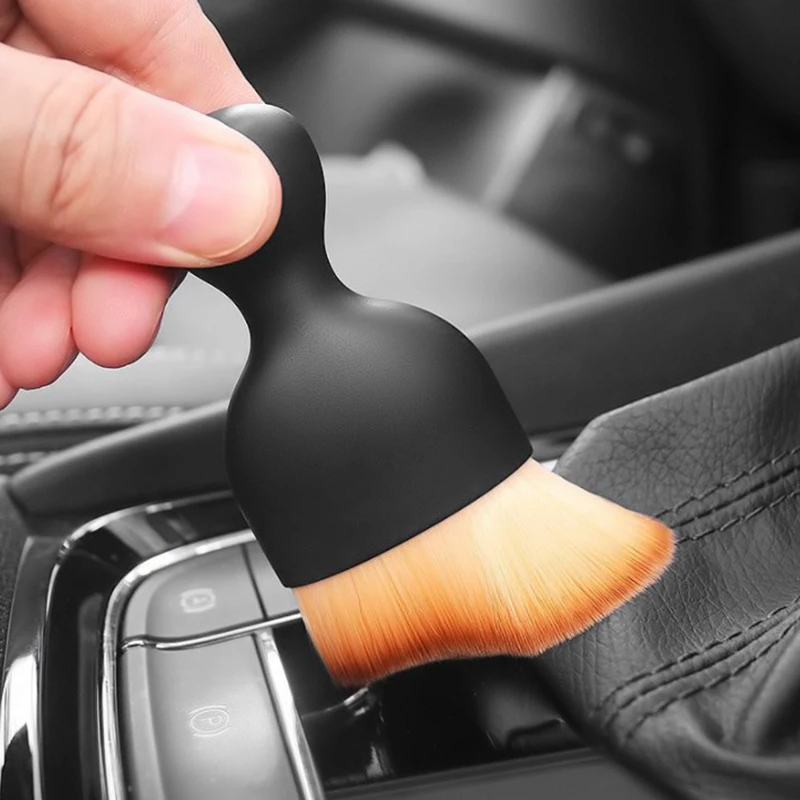 Car Interior Cleaning Tool Air Conditioner Air Outlet Cleaning Artifact Brush Car Brush Crevice Dust Removal Detailing