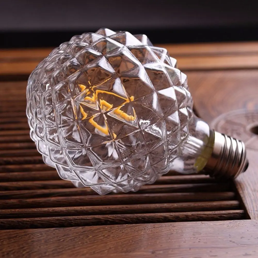 Filament Vintage Retro Bulb E27 220V Edison Lamp Edison Lamp Electroplated Gray G95 Filament Lightbulb Ball Light