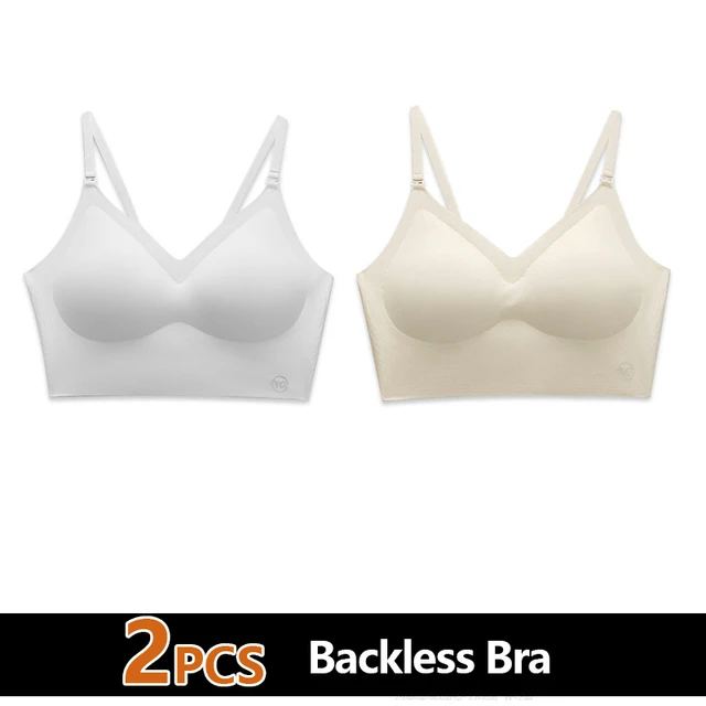 Soutien-gorge sexy dos nu pour femmes, sous-vêtements plongeants en forme de U, soutien-gorge Push Up sans couture, coupe triangle, lingerie sexy, été