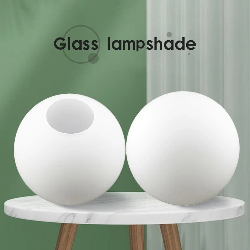 White Glass Lamp Shade, Milky Globe Lampshades Fitting Lamp, D10cm D12cm D15cm D20cm D25cm Round Light Cover, Pantalla Lampara