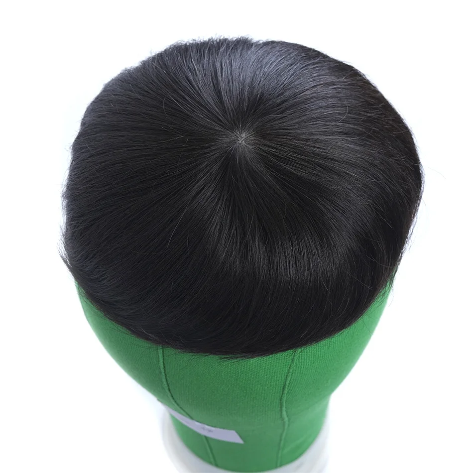 Men's Wig Swiss Lace Human Hair Toupee Durable Handmade Capillary Prosthesis Indian Human Remy Hair Clips Replacement System human hair toupee