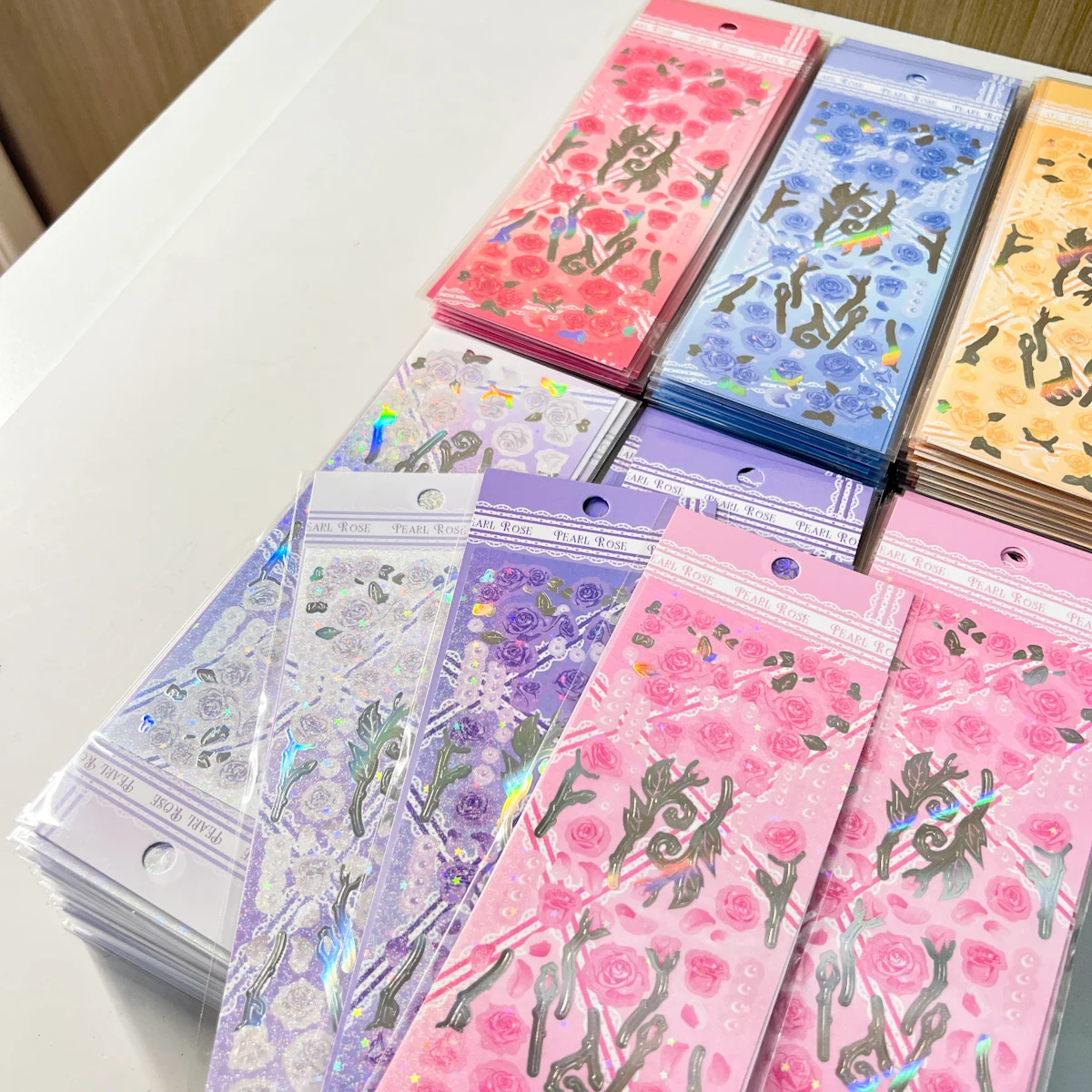 

SKYSONIC BOBO Scrapbooking Stickers Journal Decor Lable Rose Series Idol Stationery Postcards Cute Korean Album Sticker Suppli