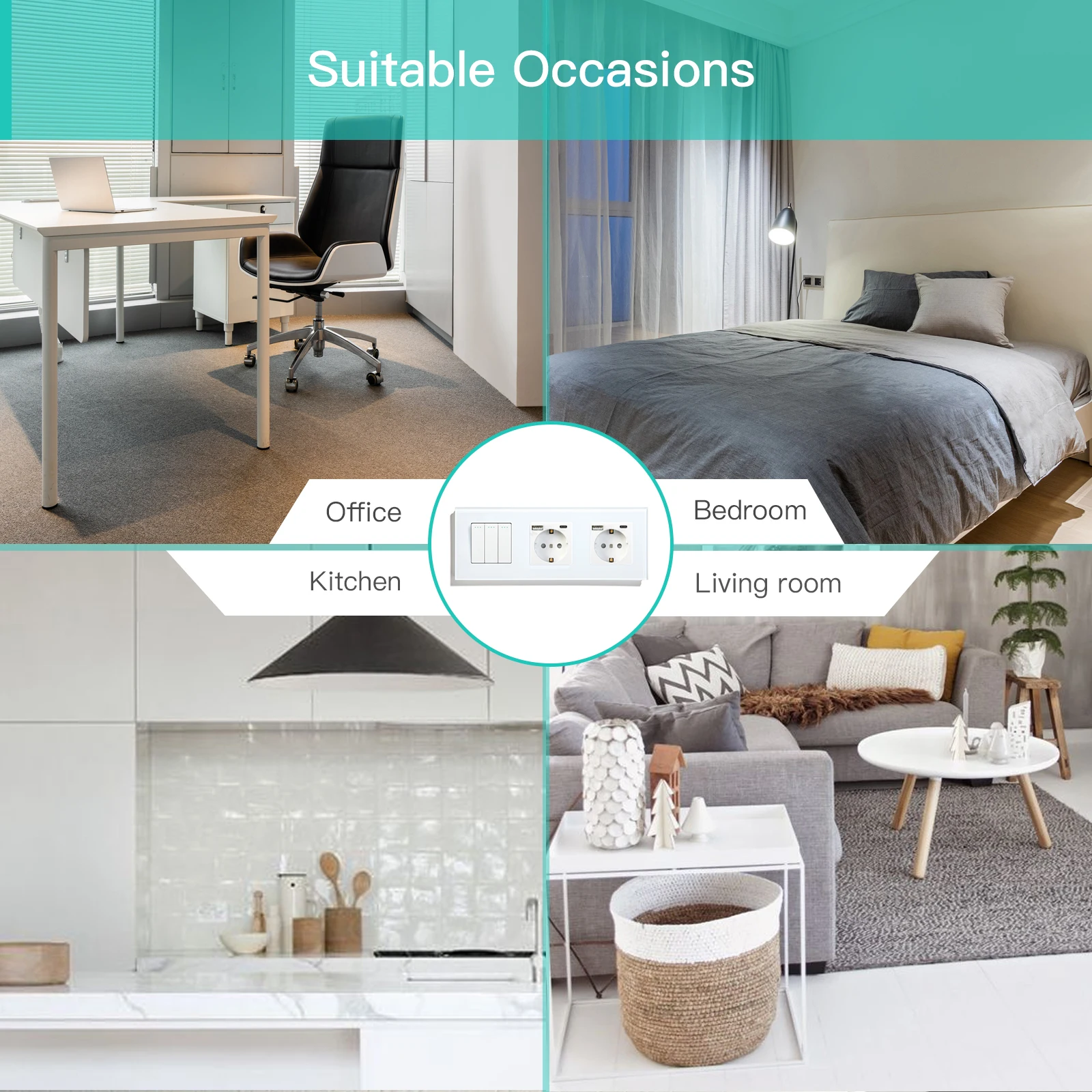 interruptores de parede botao bseed 1gang 1way 01