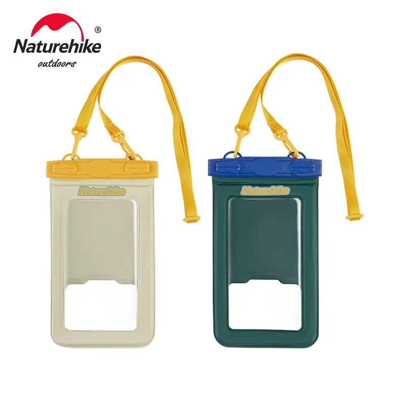 Naturehike Buoyancy Waterproof Cellphone Bag IPX8 PVC Swimming Phone Cover Touch Screen Sealed Diving Mobile Phone Shell
