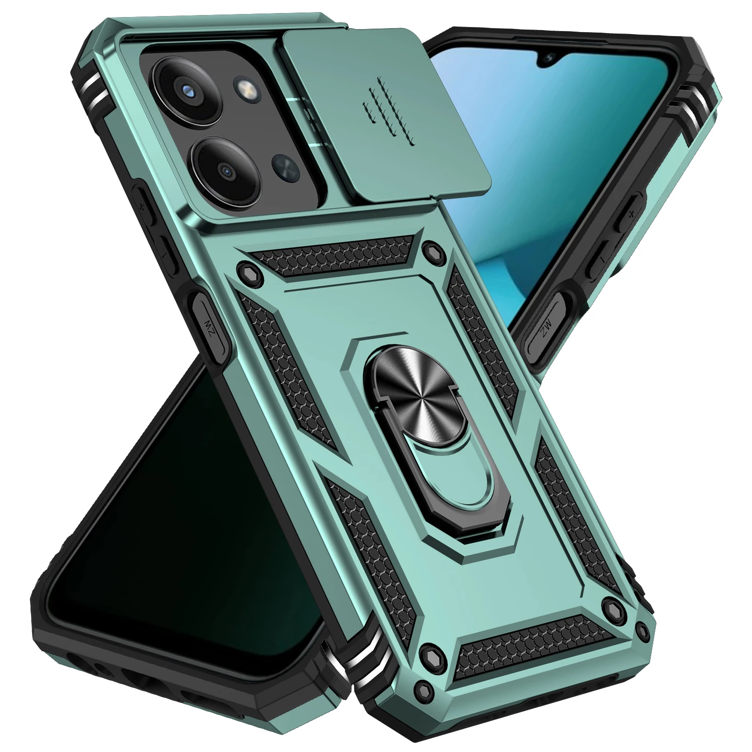 Ring Stand Sliding Cover with Camera Protection - European Edition