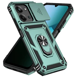 Ring Stand Sliding Cover with Camera Protection - European Edition - Redmi 15C (Green)