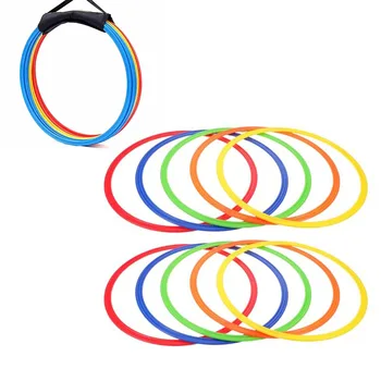 Set di 12 Anelli per Allenamento di Agilità da 40cm, Cerchi Portatili per Calcio e Velocità, Attrezzatura per Allenamento Sportivo