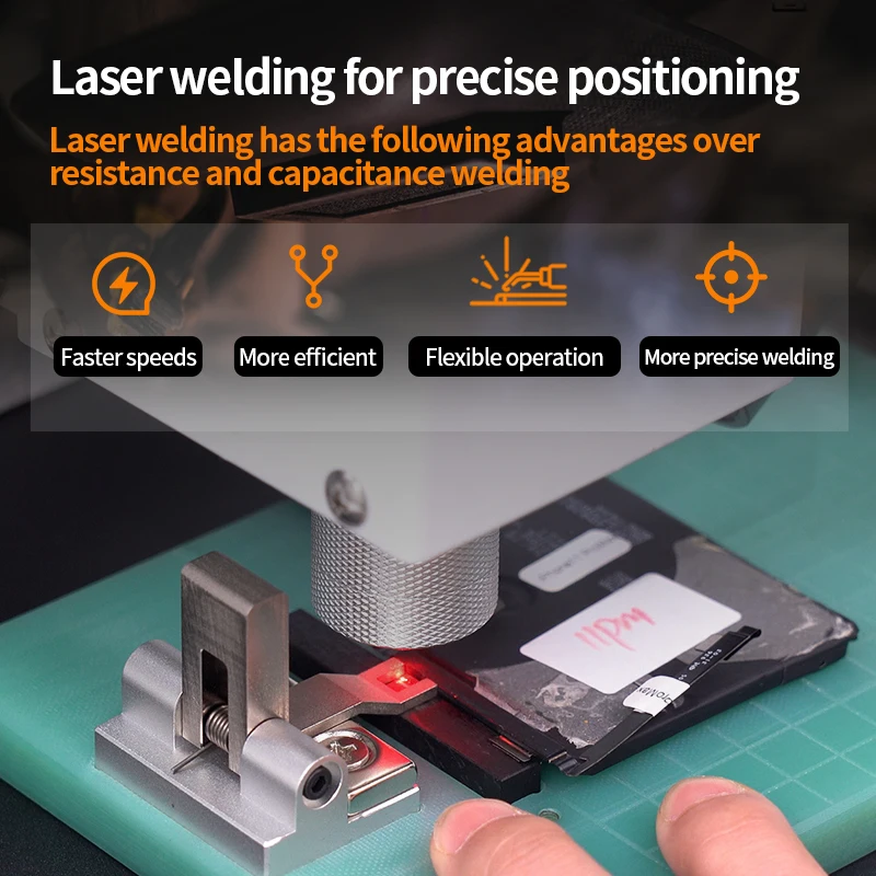M-Triangel ML-14 Battery Laser Spot Welding Machine for iPhone Mobile Cell Welded Jewelry Gold Silver Chain Welding Soldering 2