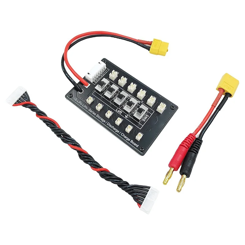 

1S Traversing Machine Lithium Battery Charging Board Serial Punching Board Aircraft Model 6-Way BT2.0 and PH2.0 Socket