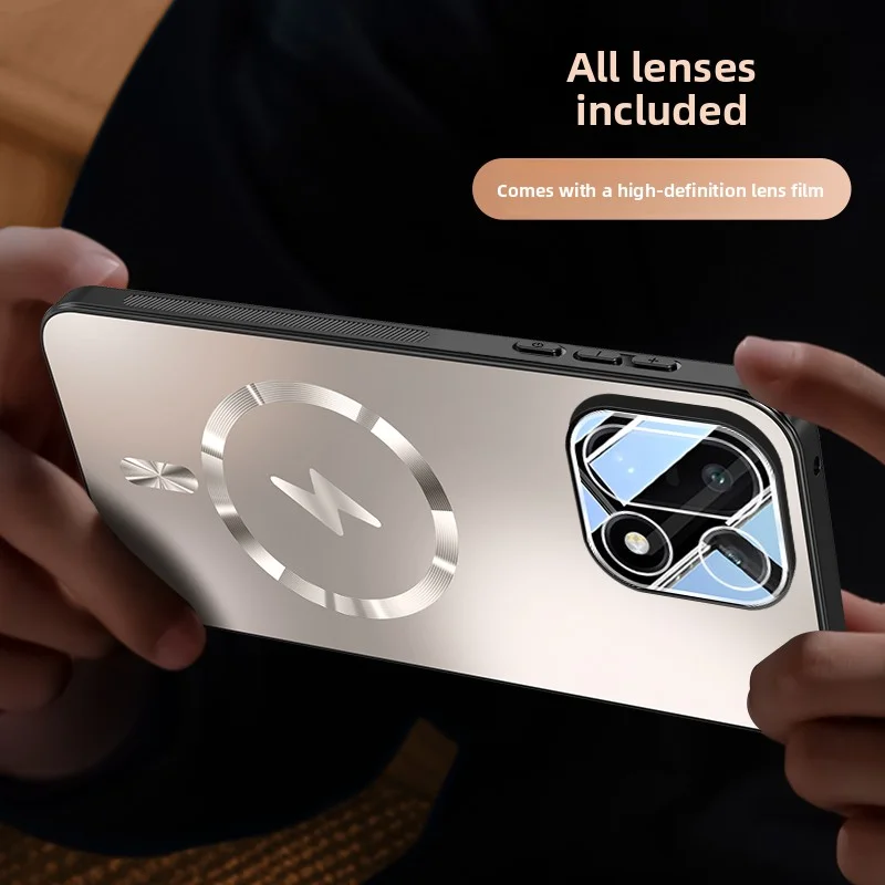 Sure, here's an enhanced product title:

Hard AG Matte Magnetic Wireless Charging Protective Case