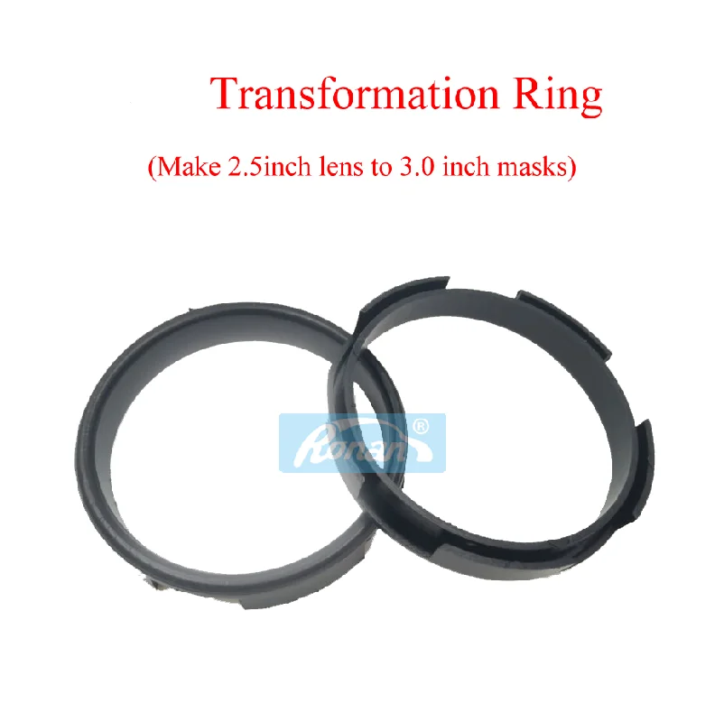 

RONAN 2PCS Adapter Ring for 3.0inch Shrouds Transfer 2.5inch Bi-xenon Projector Lens Headlight