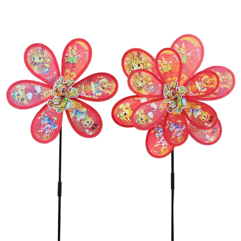 

Rotating Windmill Plastic Wind Spinner Landscape Ornament for Outdoor Garden