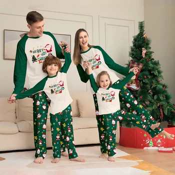 2025 Family Matching Christmas Pajamas Set – Adults, Kids & Pet Outfits 1