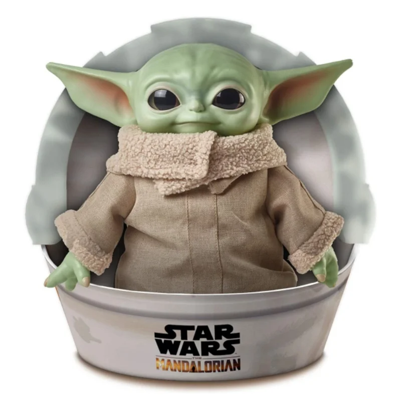 Hot New Genuine Starwars Starwars Yoda Baby Mandalorian Zaino Da 11 Pollici Grogu Q Cute Yoda Doll Hand Action Model Toy Gift