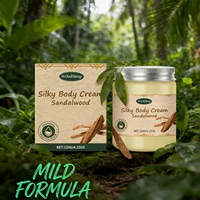 Crème Corporelle au Bois de Santal Hydratante Longue Durée Apaisante Anti-Dessèchement Éclaircissante Lotion Corporelle Hydratante Lissante Soin Doux pour la Peau 6