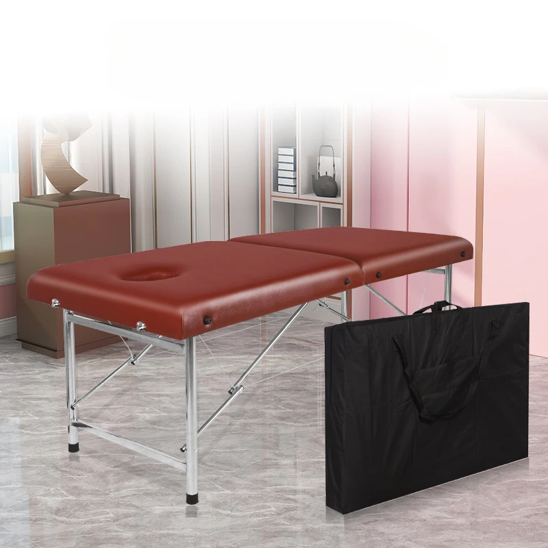 

Portable Beauty Massage Table Speciality Physiotherapy Knead Folding Massage Table Metal Comfort Camilla Masaje Furniture QF50MT