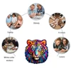 Tiger Wooden Puzzle, Irregular Animal shaped Pieces, High-difficulty Magic Puzzle Intellectual Toy, Family Game Home Decor 3