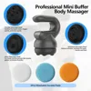 Handheld Professional Mini Orbital Buffer Relief Massager, Adjustable Multi-Speed Vibration Deep Tissue Body Chiropractic 6