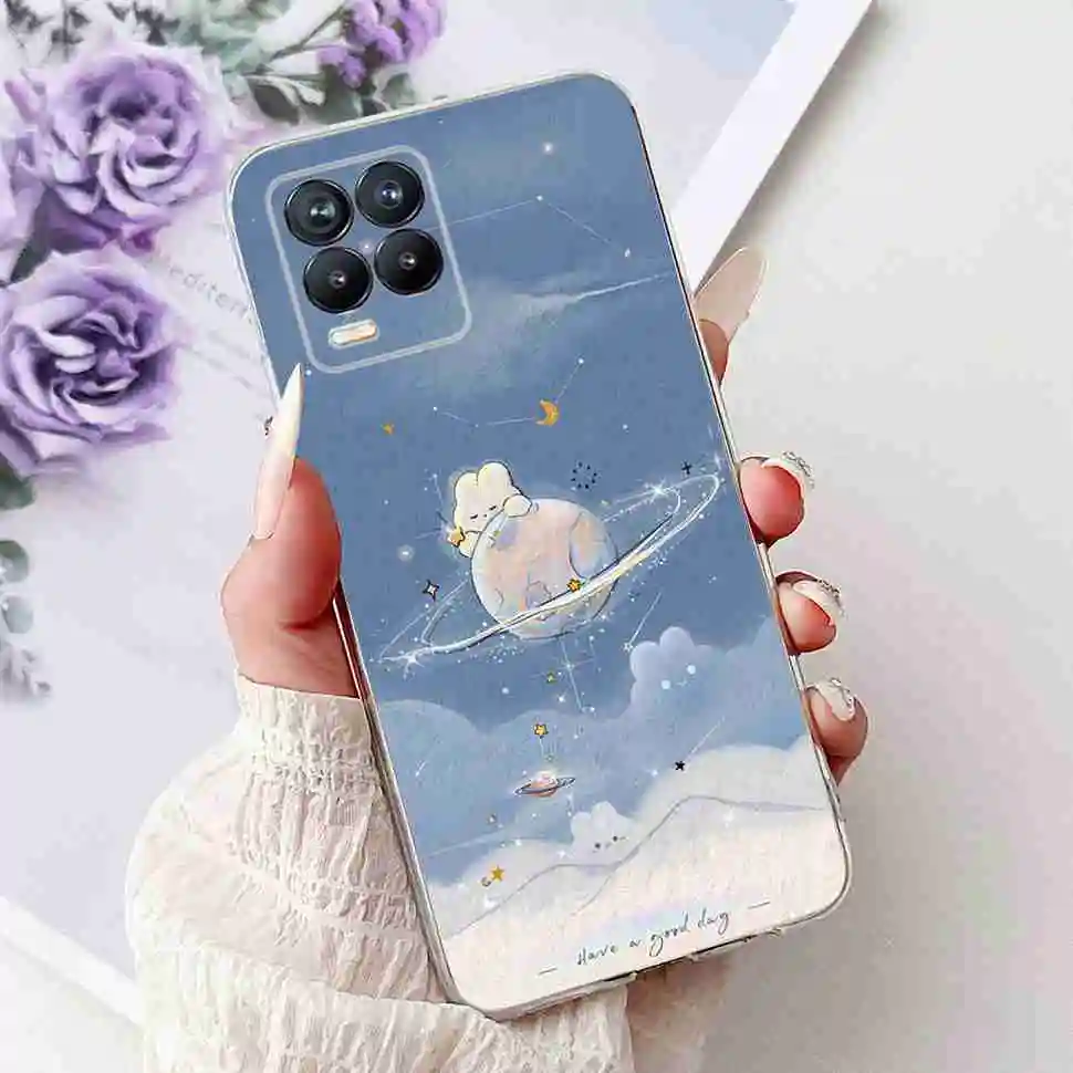 Floral Print Soft Silicone TPU Phone Case - Elegant Protective Cover