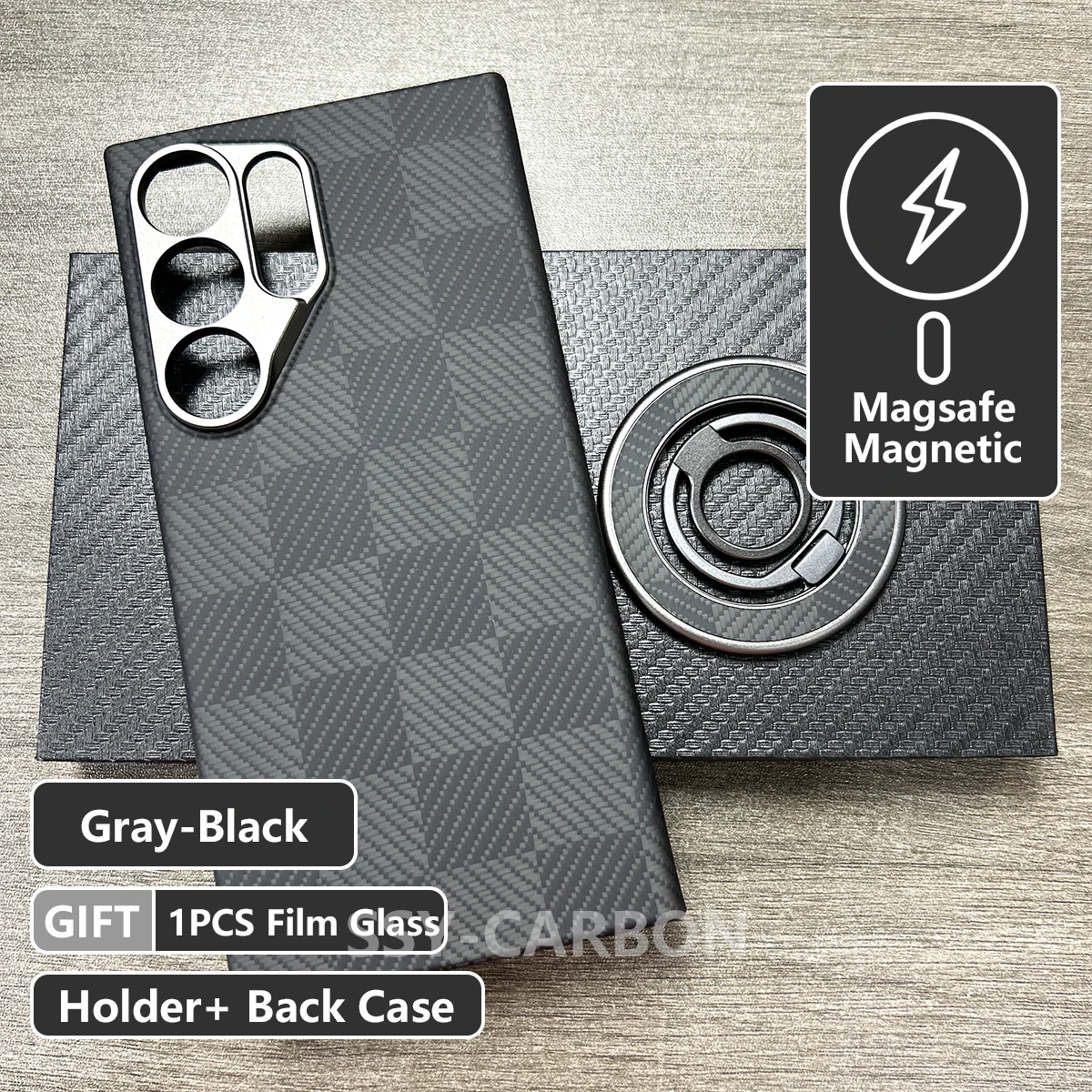 غلاف حماية فائق النحافة من ألياف الكربون متوافق مع...