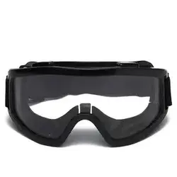 Clear Impact - Resistant Safety Goggles for Enhanced Eye Protection (Black)