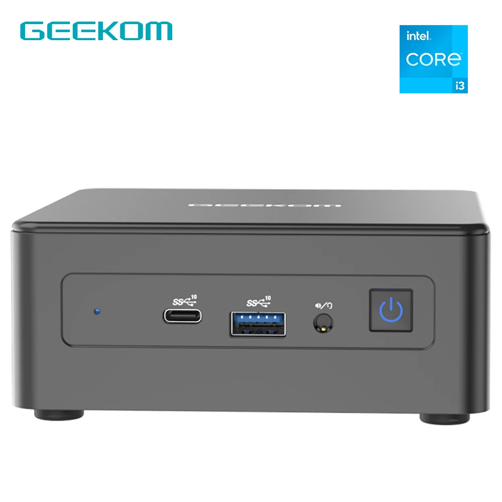 Geekom Mini Desktop Pc Mini IT8 SE Intel Core i3 8109U(Up to 3.60 GHz)  Win11 Pro,Bluetooth v4.2,HDMI 2.0 Port,Intel Wi-Fi 5