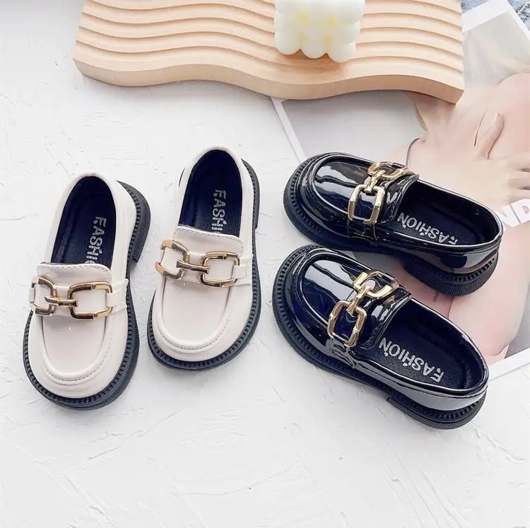 

Girls' Leather Shoes 2023 New Spring Autumn Children's British Style Princess Shoes Retro Soft Soles Fashion Girls' Lefu Shoes