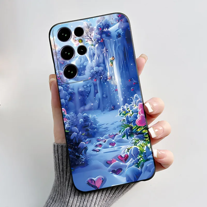Aesthetic Cute Cat Cartoon Black Soft Silicone Shockproof Phone Case