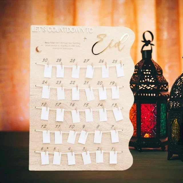 Ramadan Countdown Calendar Eid Mubarak Hanging Countdown Calendar
