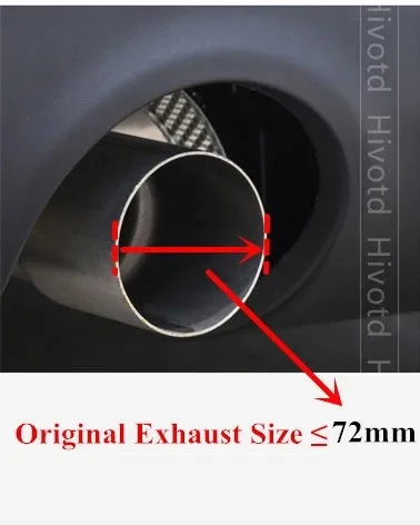 Glossy Carbon Exhaust Tip Pipe For Mini Cooper F54 F55 F56 F57 R60 R61 F60 R55 R56 R57 R58 R59 S JCW 1 Pcs exhaust pipe tip