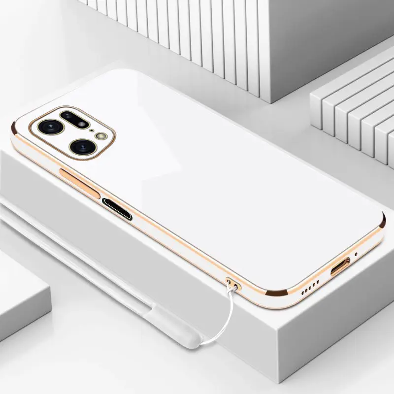 Luxury Square Plating Shockproof Back Cover