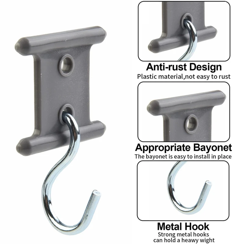 RV Sunshade Hook Caravan Awning Hooks S Shape Camping Awning Hooks Reusable Durable S-Shaped Hangers Accerssories Outdoor Tools 4