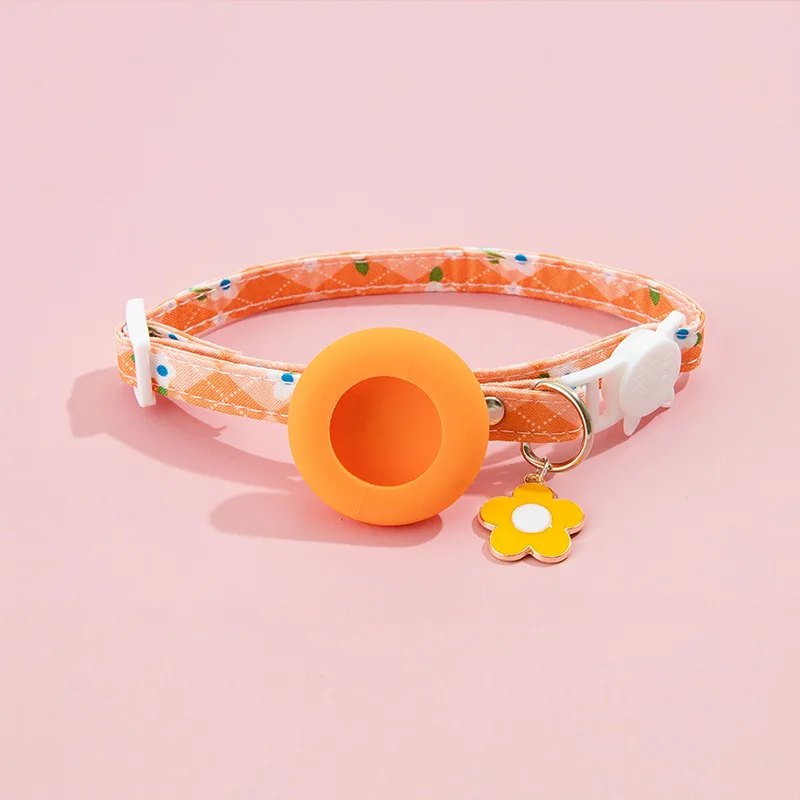 AirTag Cat Collar,print Adjustable Cat Collar with Apple Air Tag Holder,Safety Cat Collars for Girl Boy Cats,Kittens and Puppies 6