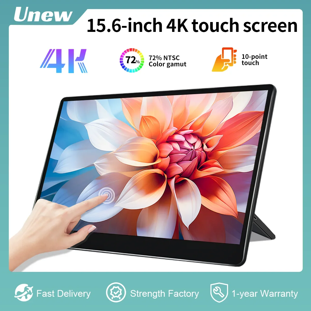 Новый 15,6 дюймовый 4K Портативный монитор IPS 3840x2160 UHD внешний экран Мобильный ЖК-дисплей аналогичный HDMI для телефона ноутбука ПК Xbox PS4