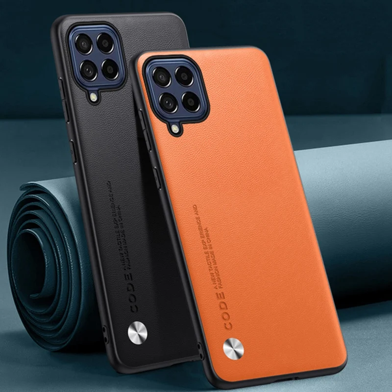 Premium PU Leather Matte Silicone Shockproof Phone Case - Luxury Protection