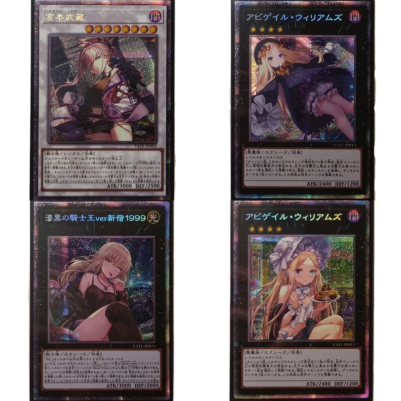 1 Pz/Set Yu Gi Oh Cards Fgo Fate Grand Order Saber Miyamoto Musashi Anime Game Collection Prismatic Secret Rare Flash Carte Fai Da Te